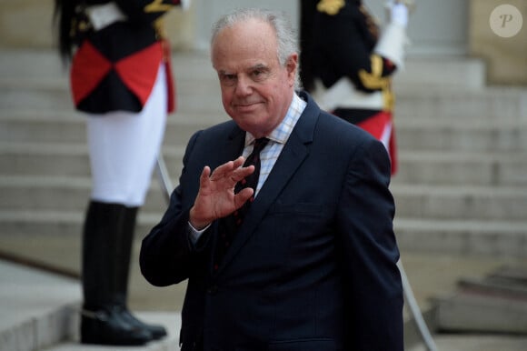 Frédéric Mitterrand - Arrivées au dîner d'Etat organisé pour la visite du président itlalien Sergio Mattarella au Palais de l'Elysée à Paris