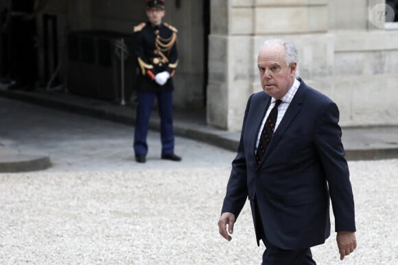 Frédéric Mitterrand arrive pour un dîner d'Etat avec le président français et italien, au palais de l'Elysée, Paris, le 5 juillet 2021