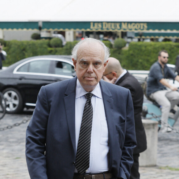 Frédéric Mitterrand - Obsèques de l'académicien Marc Fumaroli en l'église Saint-Germain-des-Près à Paris. Le 1er juillet 2020