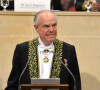 Frédéric Mitterrand lors de la cérémonie de son installation à l'académie des Beaux-Arts à Paris, France, le 6 février 2020