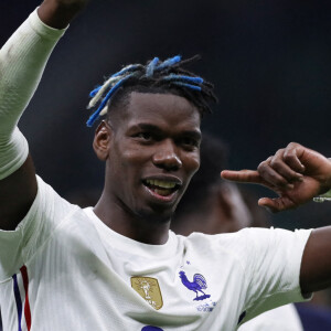 Paul Pogba - La France remporte la coupe de la Ligue des Nations en battant l'Espagne 2 buts à 1 à Milan le 10 octobre 2021. © Inside/Panoramic/Bestimage