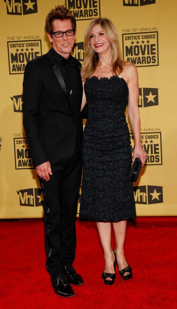 Kevin Bacon et sa femme Kyra Sedgwick aux Critics' Choice Awards à Los Angeles, le 15 janvier 2010 !