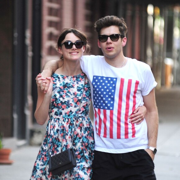 Keira Knightley et James Righton à New York, le 1er juillet 2012.