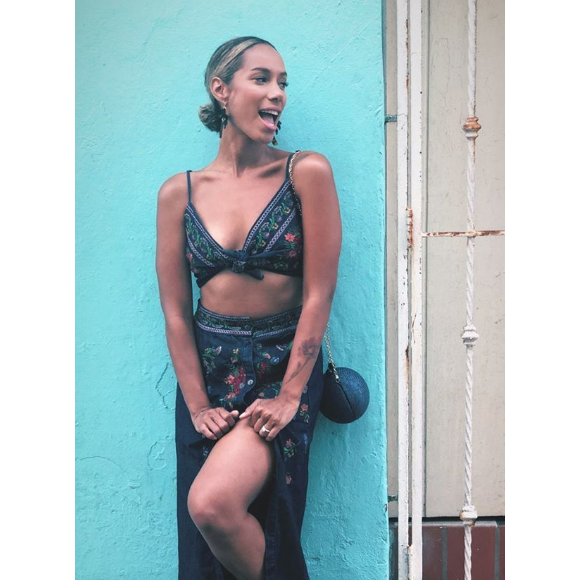 Leona Lewis, image de sa story Instagram du 6 août 2018 lors de son séjour à San Juan, Porto Rico, avec son amoureux Dennis Jauch, qui l'a demandée en mariage.