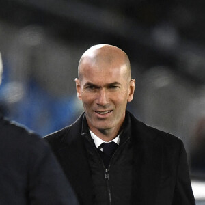 Zinedine Zidane - Match de football Real Madrid VS Atalanta (3-1) lors de la Ligue des Champions à Madrid, le 16 mars 2021. © Image Sport / Panoramic / Bestimage