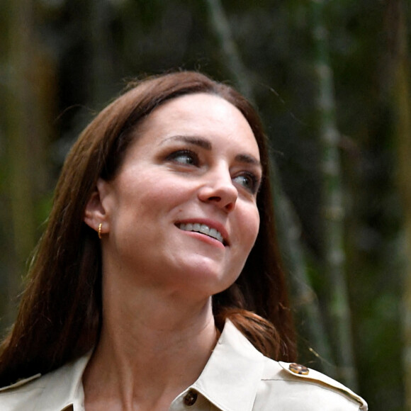 Le prince William et sa femme Kate Middleton visitent la réserve forestière de Chiquibul au Bélize, auprès des soldats de la British Army Training Support Unit (BATSUB), le lundi 21 mars 2022.