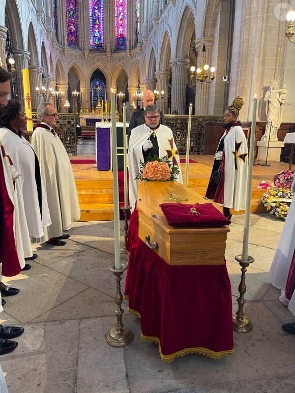 Obsèques de la princesse Micaela, comtesse douairière de Paris en l'église Saint Germain de l'Auxerrois à Paris le 22 mars 2022. © Christophe Clovis / Bestimage 