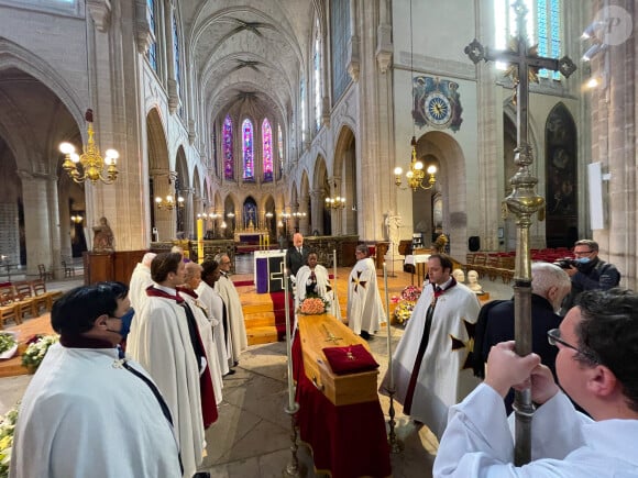 Obsèques de la princesse Micaela, comtesse douairière de Paris en l'église Saint Germain de l'Auxerrois à Paris le 22 mars 2022. © Christophe Clovis / Bestimage 