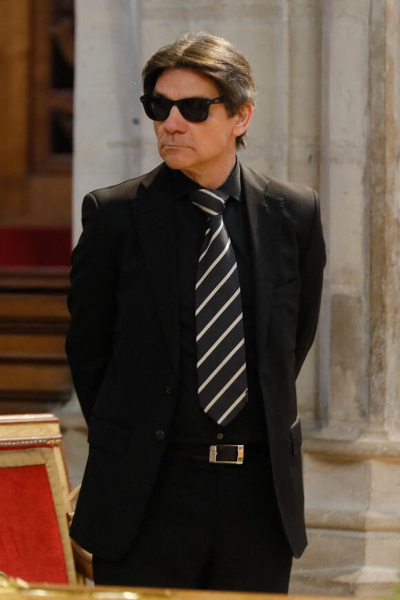 Alexis Francis-Boeuf, fils de la défunte lors des obsèques de la princesse Micaela, comtesse douairière de Paris en l'église Saint Germain de l'Auxerrois à Paris le 22 mars 2022. © Christophe Clovis / Bestimage 