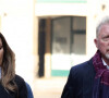 Boris Becker et sa compagne Lilian de Carvahlo Monteiro arrivent au tribunal à Londres, le 21 mars 2022.