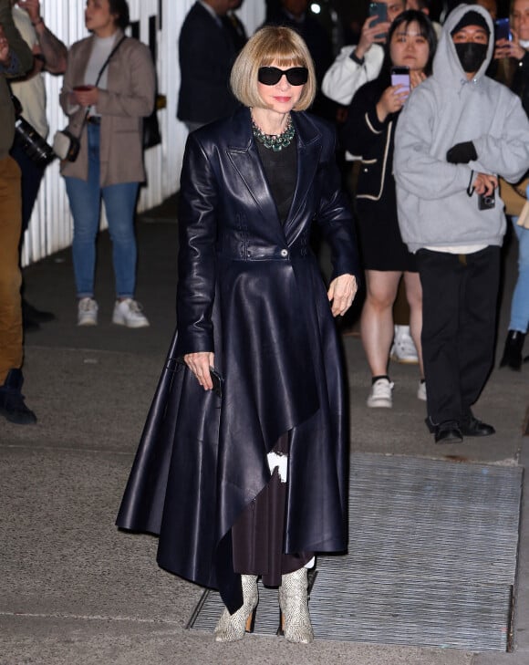 Anna Wintour a assisté au défilé de mode Ralph Lauren Collection, collection automne-hiver 2022, au Musée d'Art Moderne de New York. Le 22 mars 2022.