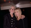 Exclusif - Louis Bertignac avec sa femme Laeticia - After de Garou au restaurant Manko à l'ssue de son concert à la salle Pleyel à Paris le 7 octobre 2021. © Rachid Bellak/Bestimage 