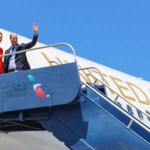 Le prince William et Catherine (Kate) Middleton quittent le Belize depuis l'aéroport Philip S. W. Goldson, après leur tournée dans les Caraïbes au nom de la reine pour marquer son jubilé de platine. Le 22 mars 2022. 