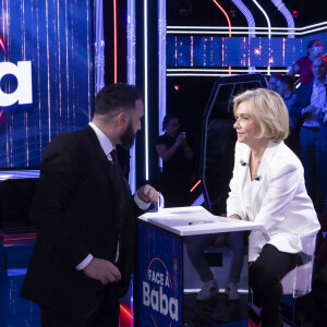 Exclusif - Valérie Pécresse - Enregistrement de l'émission "Face à Baba", présentée par Cyril Hanouna et diffusée en direct sur C8 le 23 mars 2022