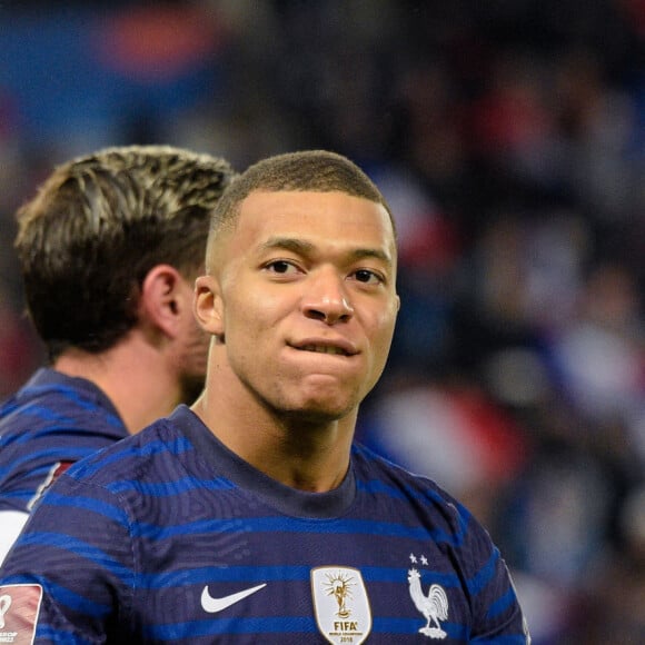 Kylian Mbappé lors du match de football de qualification pour la Coupe du monde 2022 entre la France et le Kazakhstan au stade Parc des Princes à Paris, France, le 13 novembre 2021. La France a gagné 8-0. © Federico Pestellini/Panoramic/Bestimage