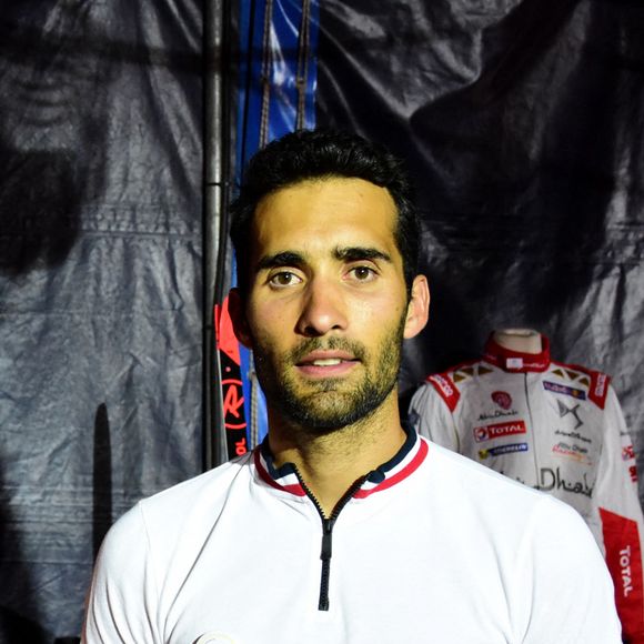 Martin Fourcade - Vente aux enchères "Légende du sport" au profit de l'association Les Etoiles Filantes (association qui aide les familles dont un enfant est atteint du gliome infiltrant du tronc cérébral), dont le parrain de cette année est M.Fourcade, aux Puces du Canal à Lyon. Le 18 septembre 2020 320 000 euros ont été récoltés. Le maillot de Kylian Mbappé a été adjugé à 160 000 euros. © Roman Doucelin / Bestimage