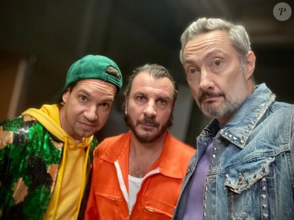 Michaël Youn, Vincent Desagnat et Benjamin Morgaine sur Instagram. Le 30 octobre 2021.