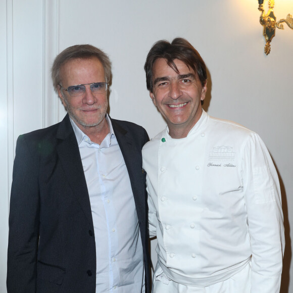 Christophe Lambert et le chef Yannick Allieno - Edition 2019 du Gala EliseCare au Pavillon Ledoyen à Paris, le 6 novembre 2019.