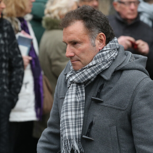 Pierre Sled - Sorties de la cérémonie religieuse à la mémoire de Jacques Chancel, en l'église Saint-Germain-des-Prés, à Paris, le 6 janvier 2015.  Religious ceremony to the memory of Jacques Chancel at the Saint-Germain-des-Prés church in Paris, on January 6, 2015. 