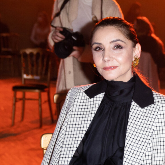 Clotilde Courau au front row du défilé Elie Saab Haute-Couture Printemps/Eté 2022 dans le cadre de la Fashion Week de Paris, France, le 26 janvier 2022. © Olivier Borde/Bestimage 