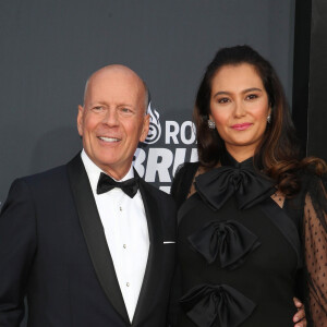 Bruce Willis et sa femme Emma Heming à la soirée Comedy Central Roast Of B. Willis au Palladium à Hollywood, le 14 juillet 2018