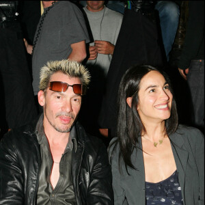 Florent Pagny et sa femme Azucena à la Fashion Week de Paris en 2005.