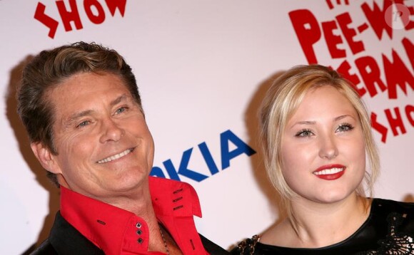 David Hasselhoff et sa fille Hayley à la représentation du Pee-Wee Herman Show à Los Angeles le 20 janvier 2010