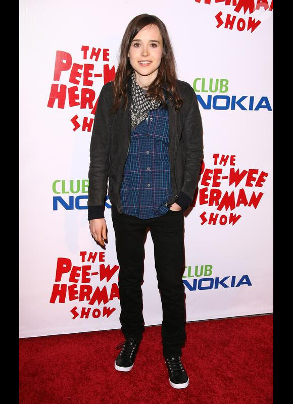 Ellen Page à la représentation du Pee-Wee Herman Show à Los Angeles le 20 janvier 2010