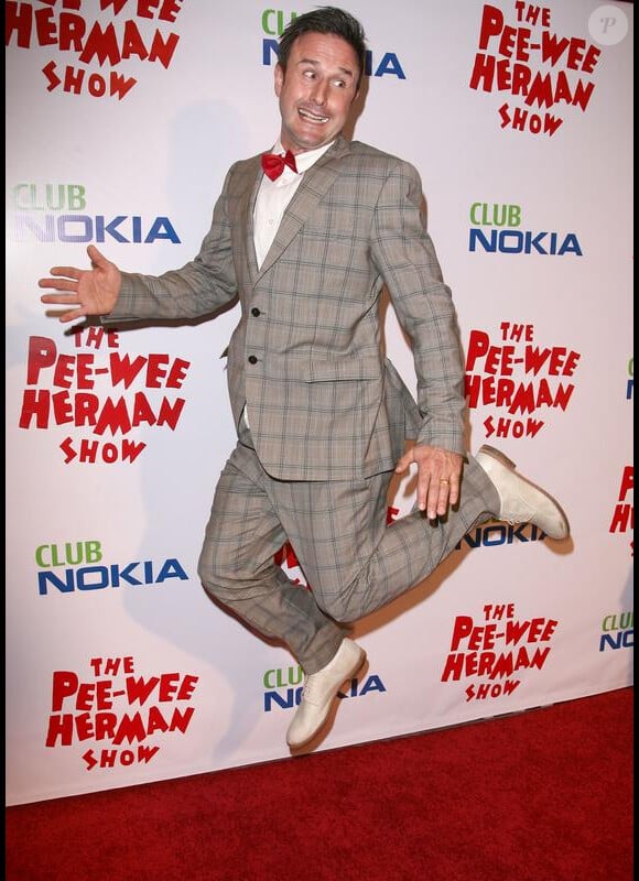 David Arquette à la représentation du Pee-Wee Herman Show à Los Angeles le 20 janvier 2010