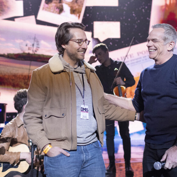 Exclusif - Garou et Mathieu Vergne - Enregistrement de l'émission "Ce soir on chante pour l'Unicef - Urgence Ukraine", au Dôme de Paris et diffusée le 5 avril sur W9 © Cyril Moreau / Bestimage