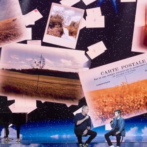 Exclusif - Garou et Leo, La compagnie " Je vais t'aimer " - Enregistrement de l'émission "Ce soir on chante pour l'Unicef - Urgence Ukraine", au Dôme de Paris et diffusée le 5 avril sur W9 © Cyril Moreau / Bestimage