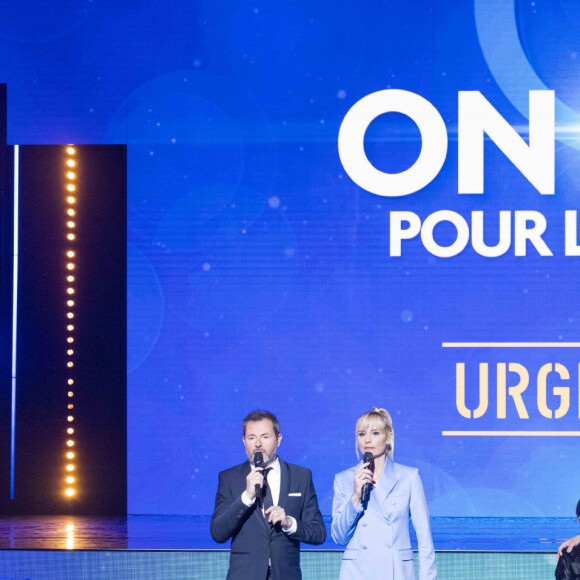 Exclusif - Benabar, Gabriel, Jérôme Anthony et Élodie Gossuin - Enregistrement de l'émission "Ce soir on chante pour l'Unicef - Urgence Ukraine", au Dôme de Paris et diffusée le 5 avril sur W9 © Cyril Moreau / Bestimage