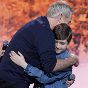 Exclusif - Garou et Leo - Enregistrement de l'émission "Ce soir on chante pour l'Unicef - Urgence Ukraine", au Dôme de Paris et diffusée le 5 avril sur W9 © Cyril Moreau / Bestimage