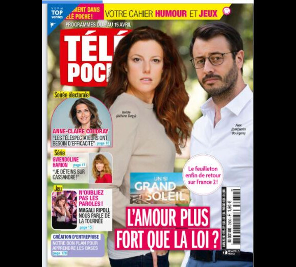 Couverture du magazine "Télé Poche" du 4 avril 2022