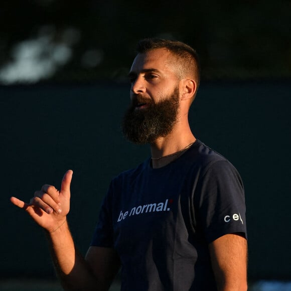 Benoît Paire - Les français s'entrainent lors du BNP Paribas Open 2022 d'Indian Wells, Californie, Etats-Unis, le 9 mars 2022. © Antoine Couvercelle/Panoramic/Bestimage