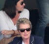 Elise Lucet - People dans les tribunes des Internationaux de France de Tennis de Roland Garros à Paris. Le 9 juin 2018 © Cyril Moreau / Bestimage