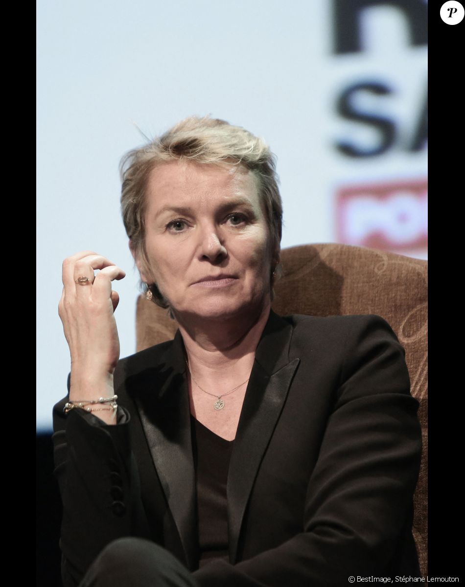 Elise Lucet - People au débat "Les combats du journalisme", organisé par Reporters sans Frontières, à l'occasion de la Journée mondiale de la Liberté de la Presse au Théâtre du Rond-Point à Paris © Stéphane Lemouton / Bestimage