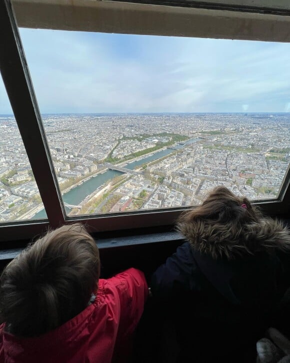 Amelie Mauresmo a visité Paris avec ses deux enfants, Aaron et Ayla. @ Instagram / Amélie Mauresmo