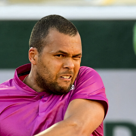 Jo Wilfried Tsonga (Fra) - Roland Garros 2021 : Jo-Wilfried.Tsonga a perdu face à Yoshihito.Nishioka le le 31 mai 2021. © JB Autissier / Panoramic / Bestimage