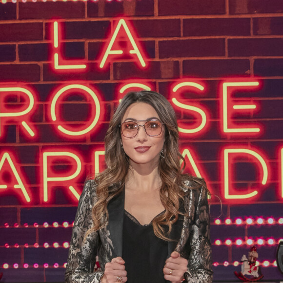 Exclusif - Delphine Wespiser - Backstage de l'enregistrement de l'émission "La grosse charriade", présentée par C.Hanouna et diffusée le 17 décembre sur C8. Le 10 décembre 2020 © Jack Tribeca / Bestimage 