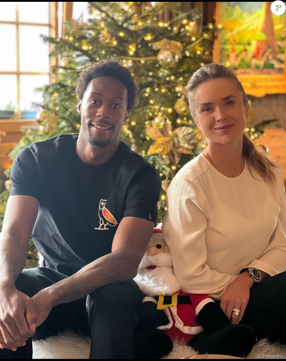 Gael Monfils et sa compagne Elina Svitolina