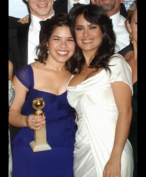 America Ferrera et Salma Hayek aux Golden Globes Awards en janvier 2007
