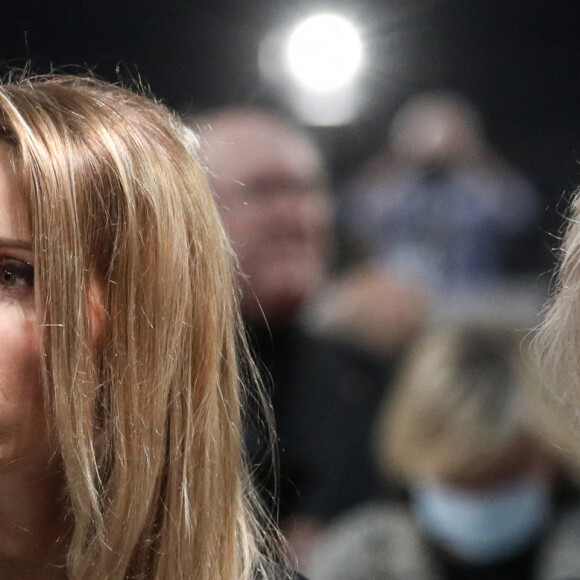 Tiphaine Auzière - Le président de la République française et candidat du parti centriste La République en marche (LREM) à la réélection, a effectué son premier grand meeting de campagne à La Défense Arena à Nanterre, France, le 2 avril 2022.