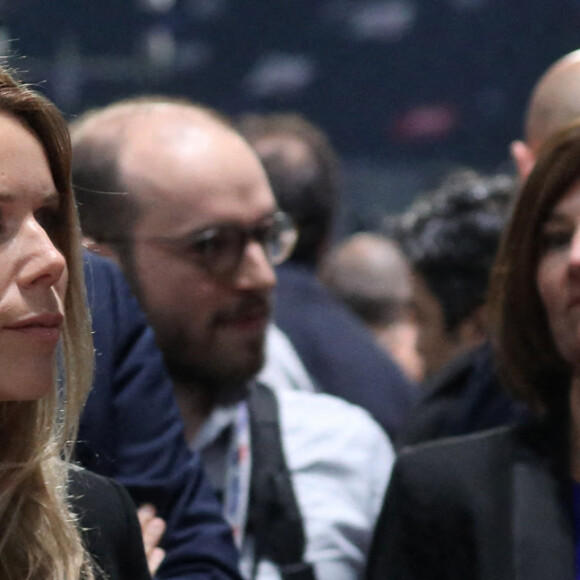 Tiphaine Auzière - Le président de la République française et candidat du parti centriste La République en marche (LREM) à la réélection, a effectué son premier grand meeting de campagne à La Défense Arena à Nanterre, France, le 2 avril 2022.