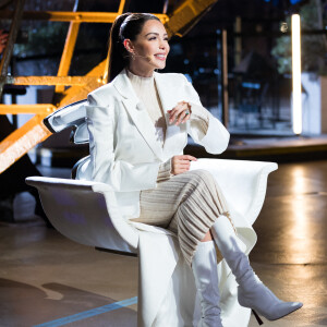 Exclusif - Nabilla Benattia - Enregistrement de l'émission "La Chanson secrète 10" au 1er étage de la Tour Eiffel à Paris, diffusée le 22 janvier sur TF1 à 21h10 © Tiziano Da Silva / Bestimage