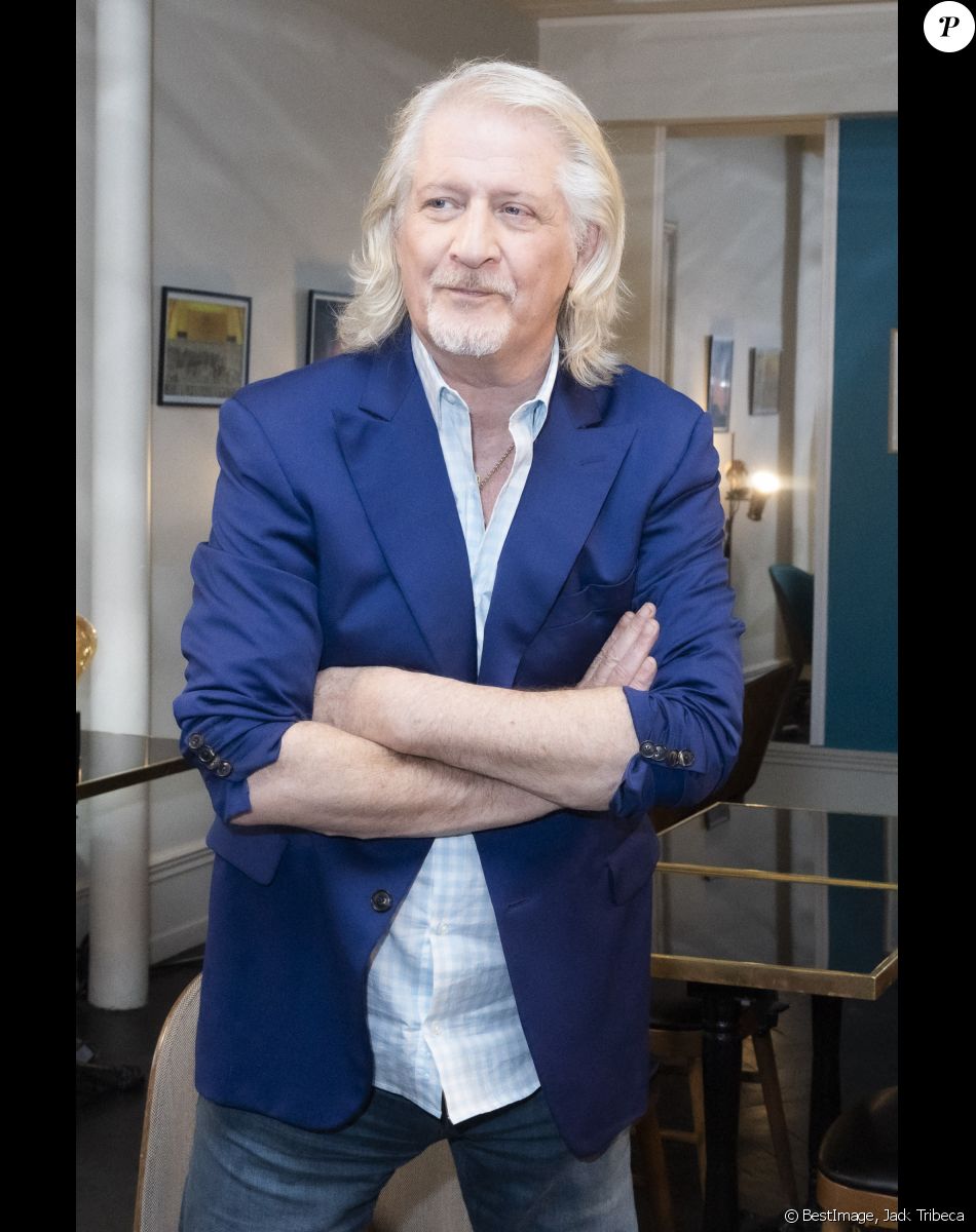 Exclusif - Patrick Sebastien lors de l'enregistrement de l'émission "Olympiascope" à Paris, diffusée le 19 mai sur Olympia TV. Le 6 avril 2022 © Jack Tribeca / Bestimage
