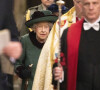 La reine Elisabeth II d'Angleterre - Service d'action de grâce en hommage au prince Philip, duc d'Edimbourg, à l'abbaye de Westminster à Londres, le 29 mars 2022.