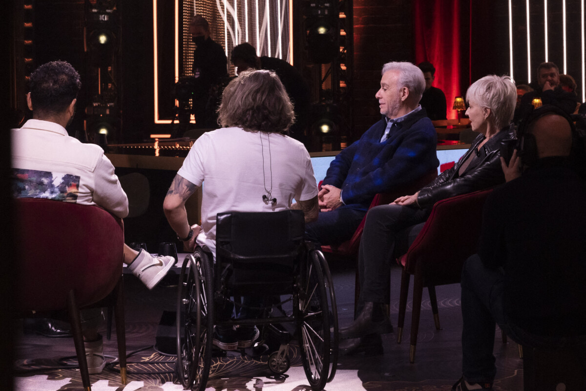 Photo Exclusif Bernard Alane, Frédérique Tirmont Sur le plateau de l'émission OEED (On Est