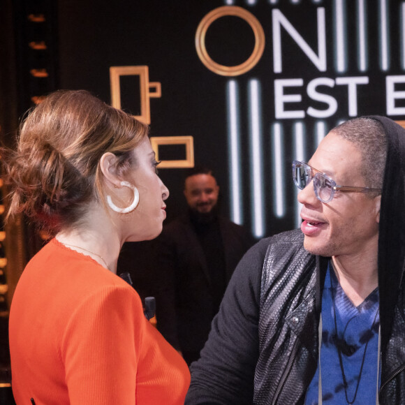 Exclusif - Léa Salamé, JoeyStarr - Sur le plateau de l'émission OEED (On Est En Direct) présentée par L.Salamé et L.Ruquier - Paris le 09/04/2022 - © Jack Tribeca / Bestimage