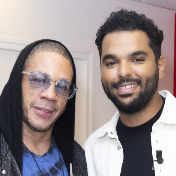 Exclusif - JoeyStarr, Le rappeur AZ - Backstage de l'émission OEED (On Est En Direct) présentée par L.Salamé et L.Ruquier - Paris le 09/04/2022 - © Jack Tribeca / Bestimage